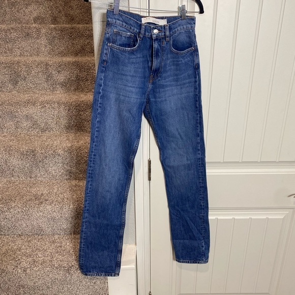 IRO SLATE HIGH WAIST JEANS IN COUNTRY MID BLUE - Picture 9 of 11